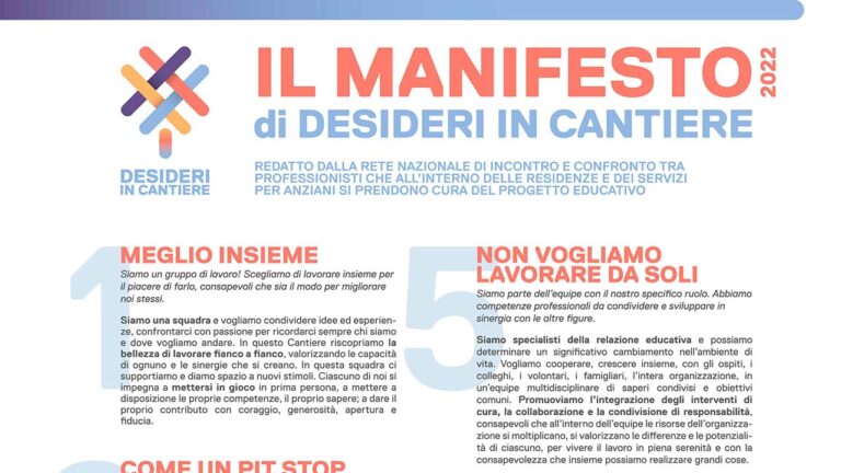 Manifesto Desideri in Cantiere di Un Sorriso in Più